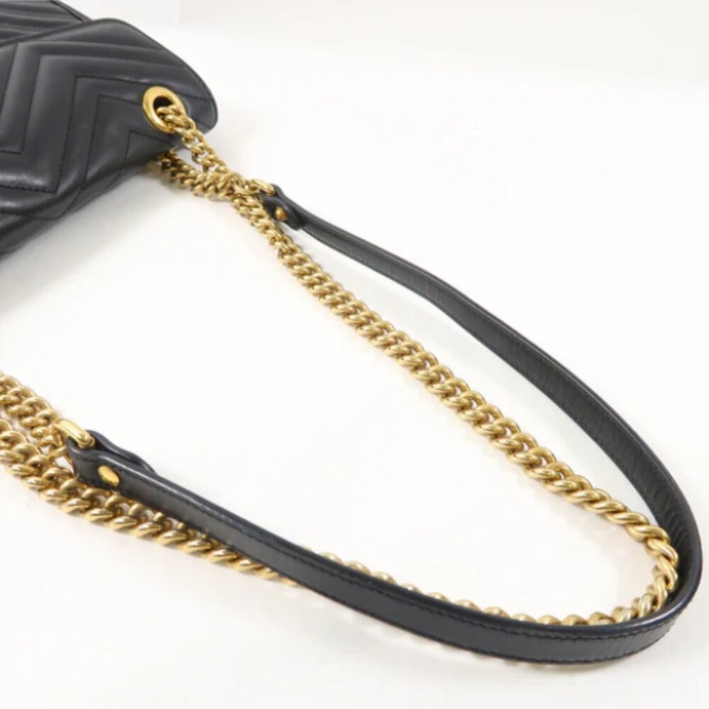 Gucci GG Marmont Black Shoulder Bag - Picture 5 of 6